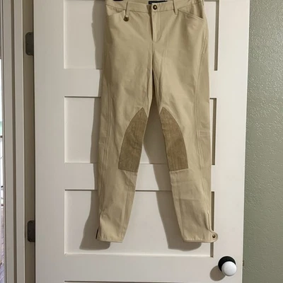 Pantalones ecuestres de gamuza suave Ralph Lauren de colección talla 4 pantalones de montar nuevos con etiquetas stock antiguo Foto 1 de 4