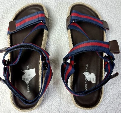 Sandalias Rock-Port, talla: 9,5 EE. UU., color azul marino y rojo de Fabian - SAKS Foto 1 de 3