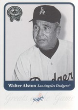 2001 Fleer Greats of the Game Baseball #20 Walter Alston Los Angeles Dodgers
