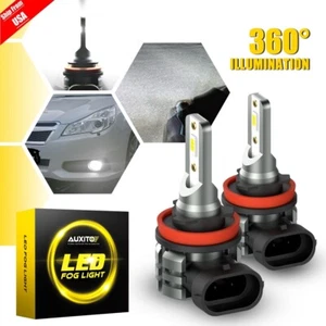 AUXITO 6000K White 2X H8 H11 LED Fog Light Bulbs For Infiniti G37 2011 2012 2013 - Picture 1 of 12
