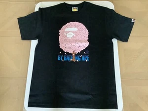 Authentic a bathing ape bape sakura by bathing ape tee #1 t shirt black L new - Picture 1 of 7