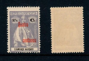 Scott 159 1920 portugués 4c en 2 1/2c violeta MNVLH OG - Imagen 1 de 1