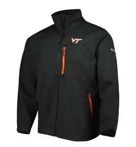 Men’s Columbia Black Virginia Tech Hokies Ascender Full-zip Jacket XXL - Picture 1 of 9