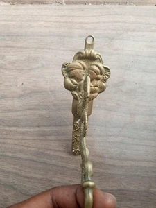 Antique Bronze Brass Rare Hang/Hook Ornate Unique Image with Curled arrow tail - Picture 1 of 6