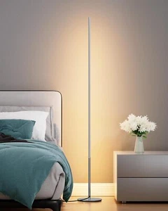 EDISHINE LED Lámpara de Pie Lámpara de Salón Regulable con Interruptor de Pie 146cm Columna de Luz - Imagen 1 de 11