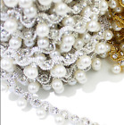 90 cm cristal fausse perle strass perles garniture ruban bordure à faire soi-même robe sac à chaussures