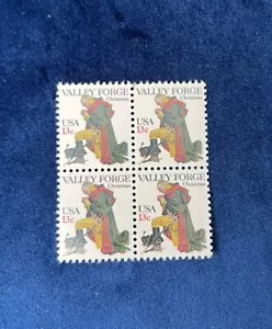 Block of 4 Valley Forge U.S. Christmas Stamps - Picture 1 of 1