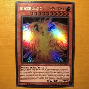El Dragón Alado de Ra - Fénix Inmortal - Ultra Raro - YuGiOh - ¡primera Tarjeta como Nueva! - Imagen 1 de 1