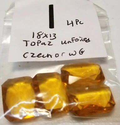 Estrás octágono checo de colección 18x13 mm con Alemania Swarovski + reparación de joyas 8015 Foto 1 de 2