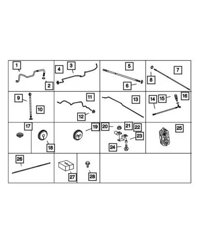 Línea de aire acondicionado genuina Mopar 2004-2006 Dodge Sprinter 2500 5132248AA Foto 1 de 1