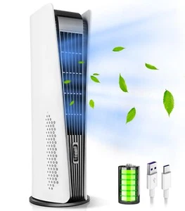 Tower Fan for Bedroom,Quiet Floor Fan,90° Oscillating Bladeless Fan,Portabl - Picture 1 of 7