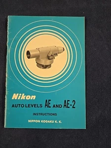 VINTAGE Nikon Auto Level AE AND AE-2 Instruction Manual - Picture 1 of 3