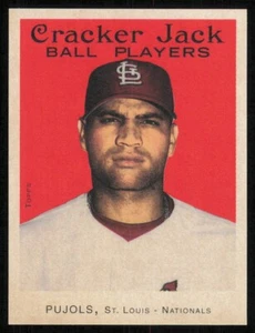 2004 Topps Cracker Jack Mini Stickers #3A Albert Pujols Portrait - Picture 1 of 2