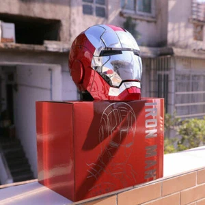 Iron Man MK5 1:1 Helmet Wearable Voice-control Deformed Mask Halloween Cosplay - Picture 1 of 8
