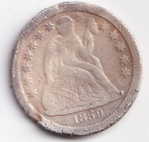 1859-S Liberty Seated Dime Cover