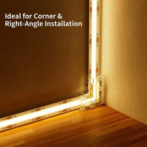 20pcs* 8mm LED Light Strip Solderless Connector Transparent Does Not Block Light - Picture 1 of 23