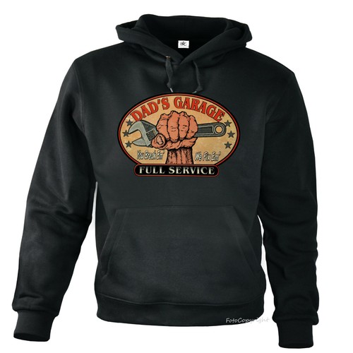 SACAI Felpa con cappuccio auto e moto officina tuning hobby garage *1220 bl