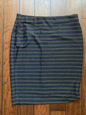 Бежевый на eci оранжевый синий эластичной карандаш юбка размер M пейсли геометрический новый - Изображение 1 из 4