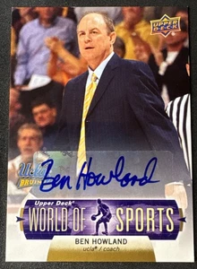 Upper Deck World of Sports Ben Howland 2011 autógrafo automático #75 UCLA U9400 - Imagen 1 de 10