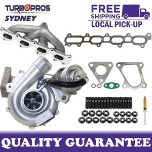 Billet Turbo+Manifold, Gasket&Stud For Mitsubishi Triton MN 4D56 2.5L 2WD VT10 - Picture 1 of 13