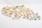 Q74B74- Konvolut Tierfiguren Krippenfiguren Schafe Holz u Masse ua Plastolin