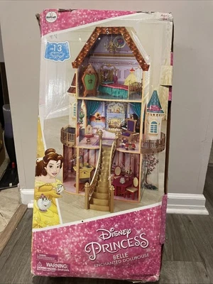Kidkraft Disney Princess Belle Enchanted Dollhouse Furnished Retired Check Photo - Image 1 of 4