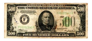 Fr. 2201-F 1934 Light Green Seal Federal Reserve Note - Picture 1 of 2