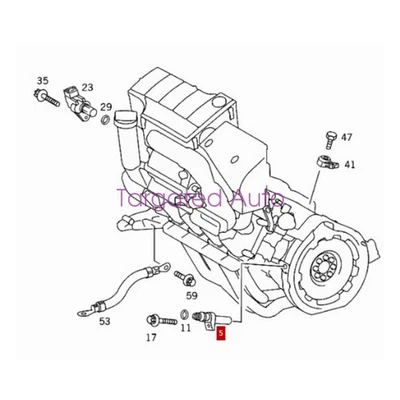2003-2010 For Mercedes CLK200 CLK240 OEM BOSCH Engine Crankshaft Position Sensor - Изображение 1 из 4