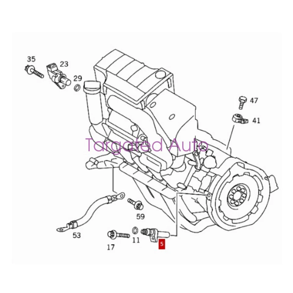 2003-2010 For Mercedes CLK200 CLK240 OEM BOSCH Engine Crankshaft Position Sensor Foto 1 de 4