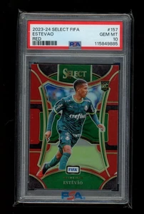 2023-24 Panini Select FIFA #157 Estevao - Rojo RC Rookie PSA 10 - Imagen 1 de 4