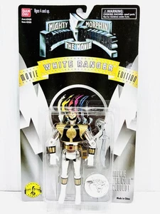 Figura de acción Mighty Morphin Power Rangers The Movie White Ranger 1995 nueva en paquete - Imagen 1 de 6
