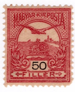 1900 - Ungheria - Aquila e corona, 50 f. carminio MNH** - Picture 1 of 1