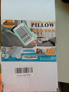 ONDEKT Wedge Pillow 7 In 1 Elevated Pillow for Back & Neck Pain 22.4X21.8X12.5 - Picture 1 of 10