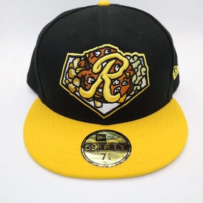 Gorra de noche temática Rochester Red Wings placa de basura Rochester equipada 7 5/8 EE. UU. Foto 1 de 4