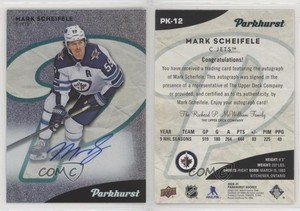 2020-21 Upper Deck Parkhurst Parkies Auto Mark Scheifele #PK-12 Auto