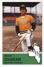 1983 Madison Muskies Fritsch #28 Brian Graham