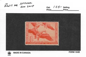 Federal Duck Hunting Stamp, Sc #RW11, MNH (Natural Gum Skip) (51762) - Picture 1 of 1