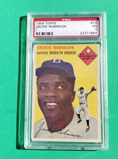 Jackie Robinson 1954 Topps #10 PSA 3 Dodgers
