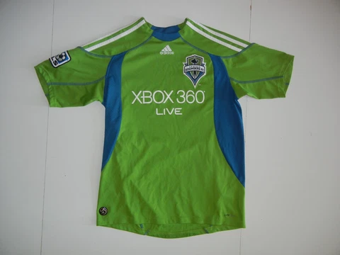 SEATTLE SOUNDERS FC Adidas XBOX MLS SOCCER JERSEY Team Fan Kid Shirt Sz YOUTH L Cover