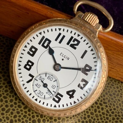 1941 Elgin B.W. Raymond 540 16S 23 Jewels Railroad 12K Gold Filled Pocket Watch - Image 1 of 4