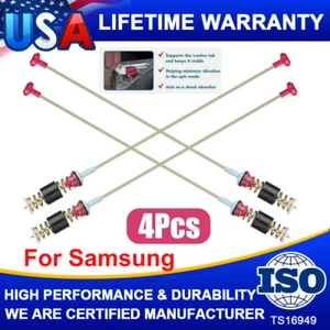 4PCS Suspension Rods For Samsung WA45H7000AW/A2 WA45H7200AW/A2 WA422PRHDWR/AA - Picture 1 of 15