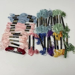 J & P COATS Lot of 38 SKS EMBROIDERY FLOSS 4 STRAND DMC Cotton Most Unused - Picture 1 of 10