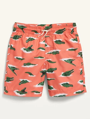 Old Navy Kid Boys Printed Alligator Swim Trunks Shorts Size Large 10-12 XL 14-16 - Image 1 of 3