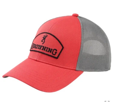 Browning Performance Womens Hunting Buckmark Emblem Coral Snapback Mesh Cap $28 - Image 1 of 4