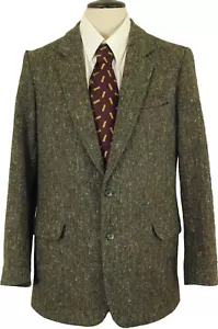 GIEVES & HAWKES GIACCA TWEED DONEGAL UOMO 40" VERDE MIX - Foto 1 di 12