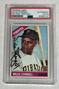 1966 Topps WILLIE STARGELL HOF PSA SIGNED AUTO Baseball Card #255  (d. 2001) - Picture 1 of 2