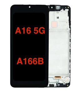 For Samsung Galaxy A16 5G LCD Screen Digitizer Replacement /Frame/Black/A166B - Picture 1 of 1