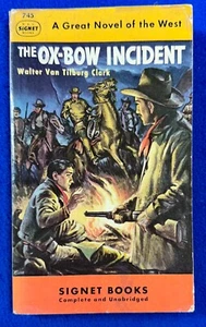 Vintage Paperback / THE OX-BOW INCIDENT, Walter Van Tilburg Clark (Signet, 1949) - Imagen 1 de 4