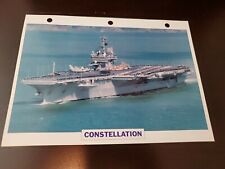 USS Constellation Information Sheet Atlas Editions 1960