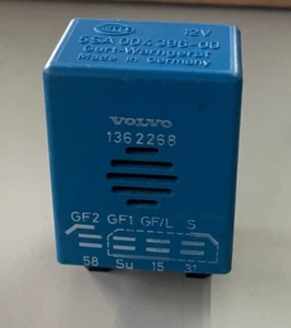 Volvo Seat Belt Chime Reminder Relay 5SA 004 396-00 / 1362268 Blue USED OEM - Picture 1 of 8